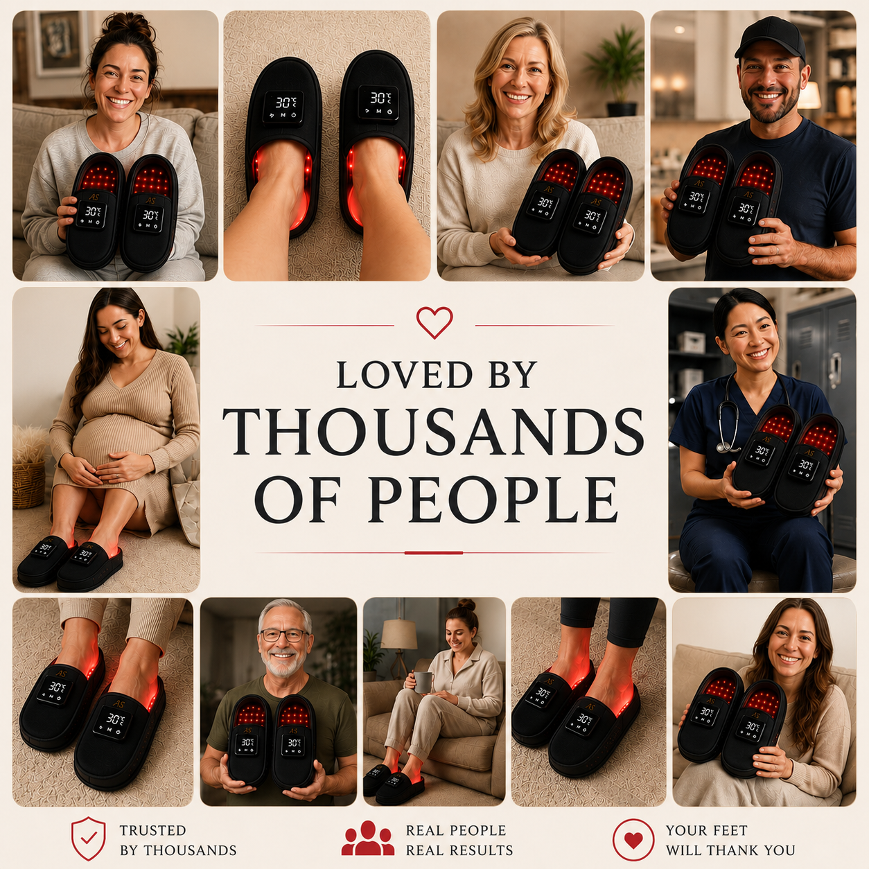 AFTER WORK THERAPY SLIPPERS — FEET THAT WORK OVERTIME