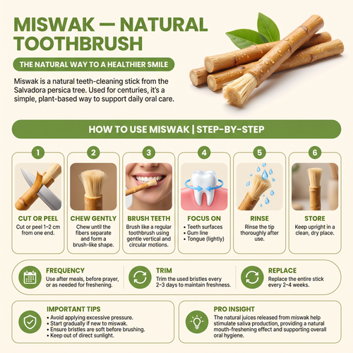 Miswak Chew Stick — Natural Teeth Cleaning & Stain Removal